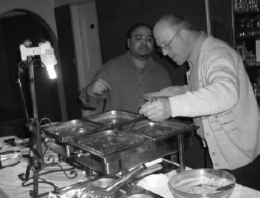 Abendessen im Gandhihof