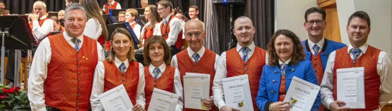 Ehrungen beim Herbstkonzert 2022