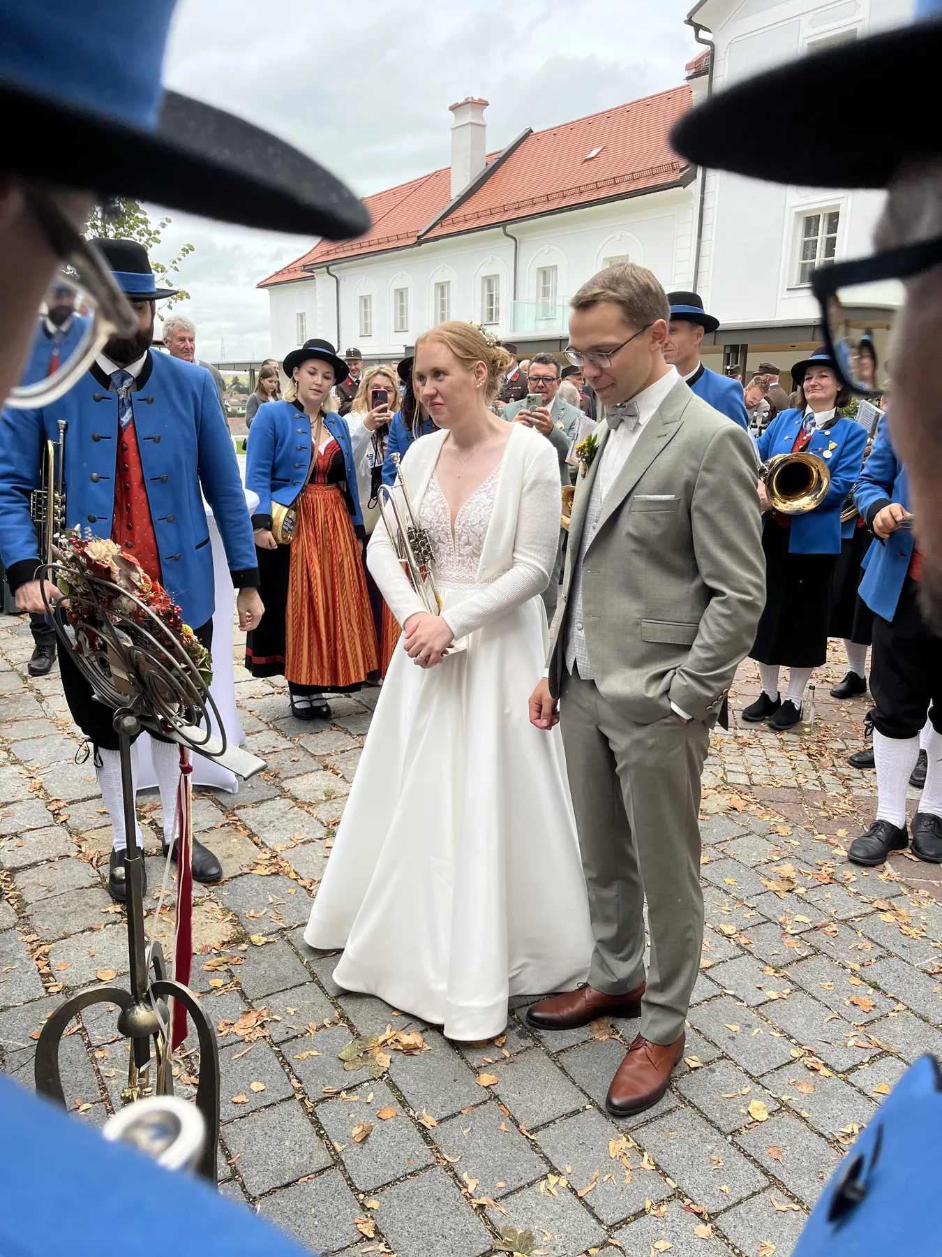 Marina und Leopold bei der Agape