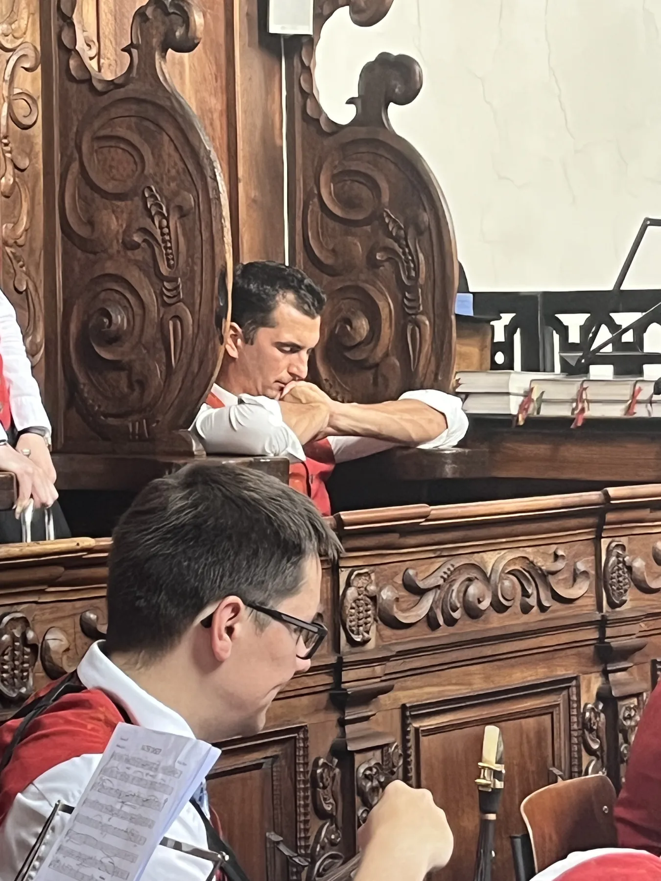 Im Chorgestühl der Stiftskirche