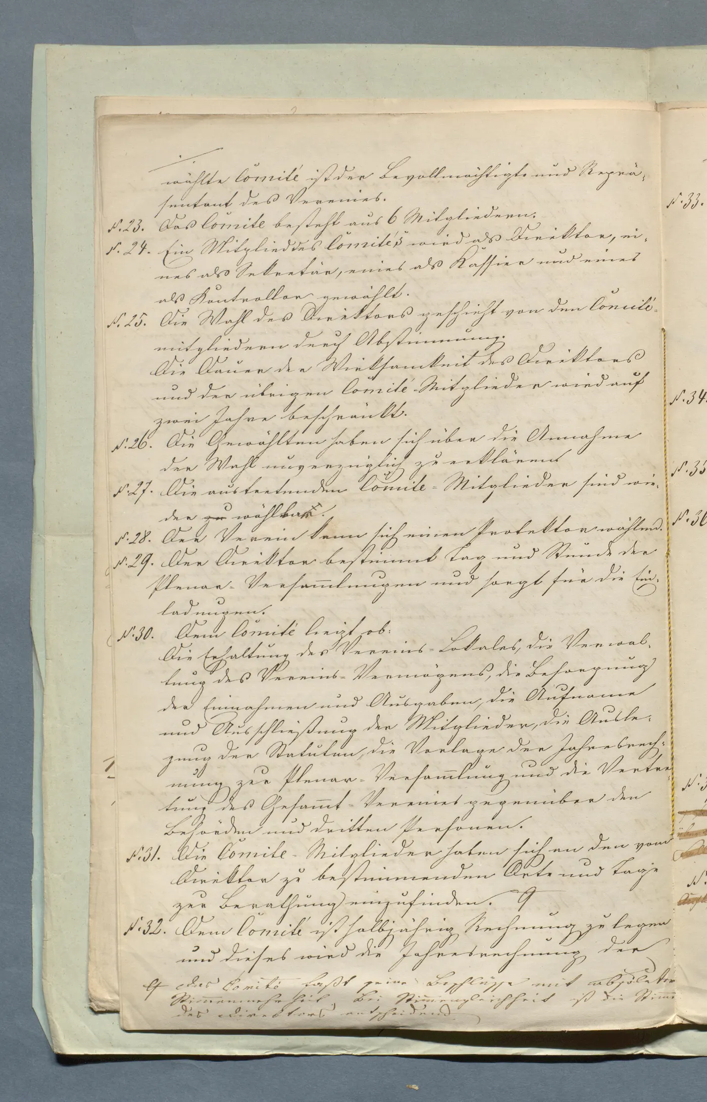 Statuten, Paragraph 22 bis 32