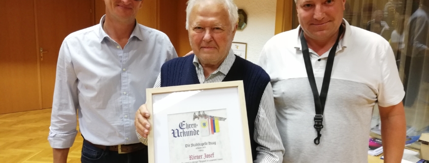 Abschied und Ehrenmitglied Josef Riener
